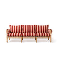The WES Sofa Wes Sofa Kit Business & Pleasure Co. Terry Terracotta Stripe Teakwood 