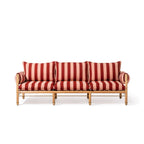 The WES Sofa Wes Sofa Kit Business & Pleasure Co. Terry Terracotta Stripe Teakwood 