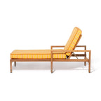The WES Sun Lounger Kit - Teakwood Gold & Bistro Papaya Stripe Wes Sun Lounger Kit Business & Pleasure Co. 