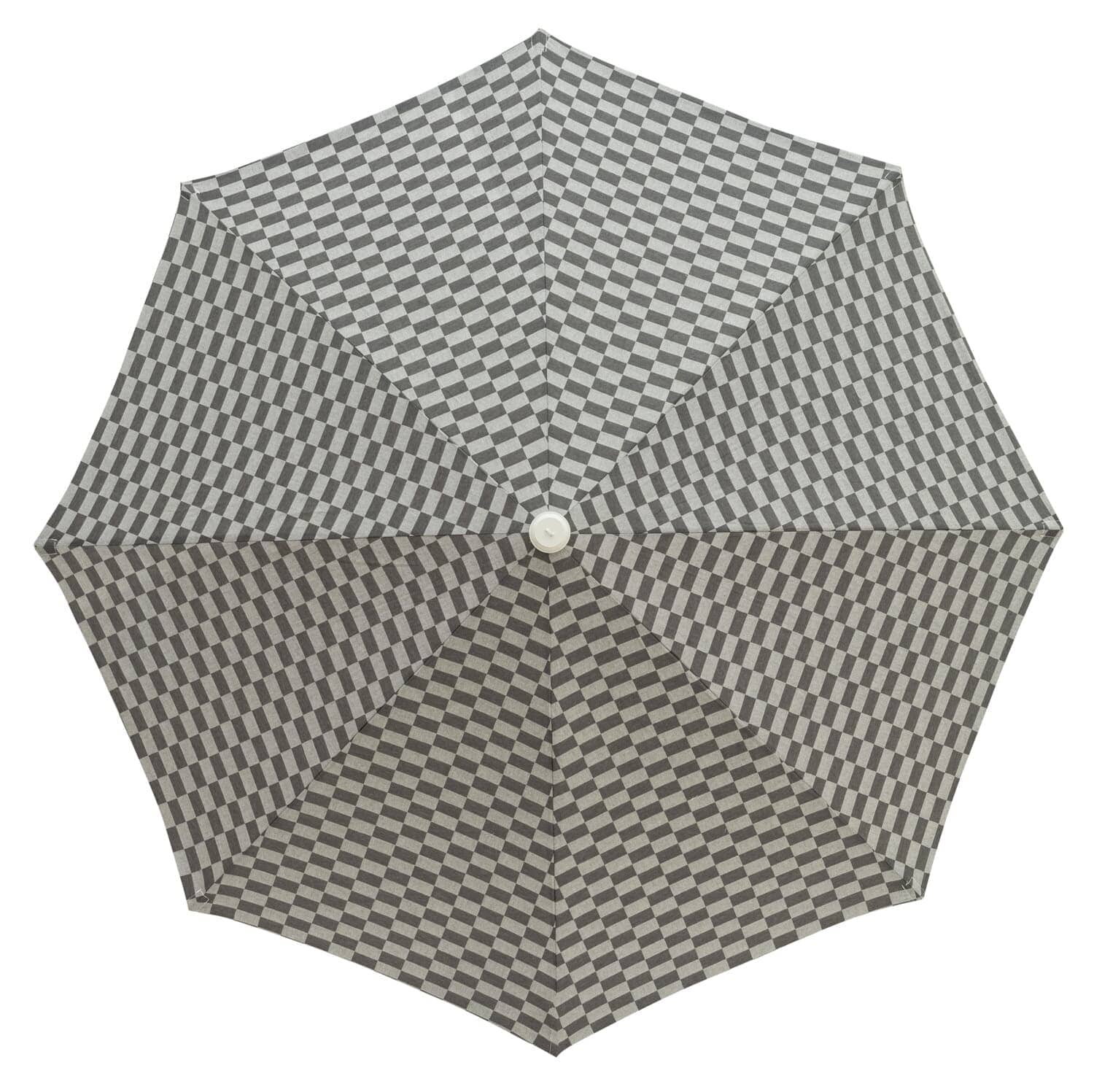 studio image of green check amalfi umbrella