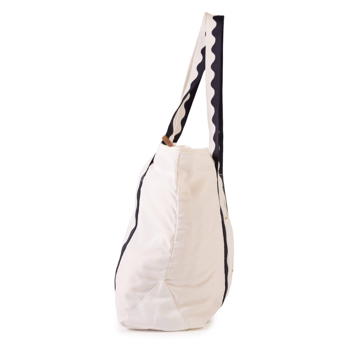 Studio image of riviera white beach bag