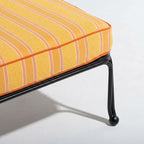 Waterhouse Sun Lounger in Bistro Papaya Stripe | Vintage Black Frame Waterhouse Sun Lounger Kit Business & Pleasure Co. 