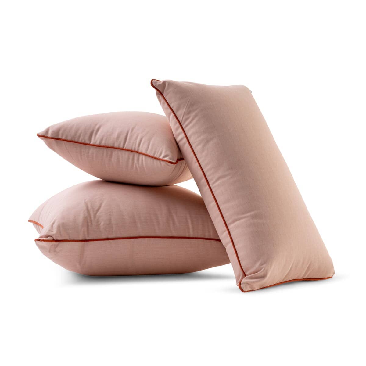 Studio image of pink cushions
