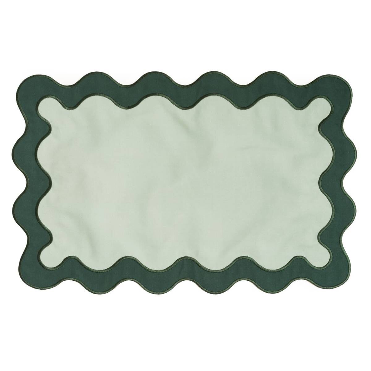 Front view of Riviera Green Place Mat