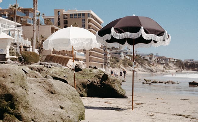 Business & pleasure Solid Vintage Inspired Beach Blanket