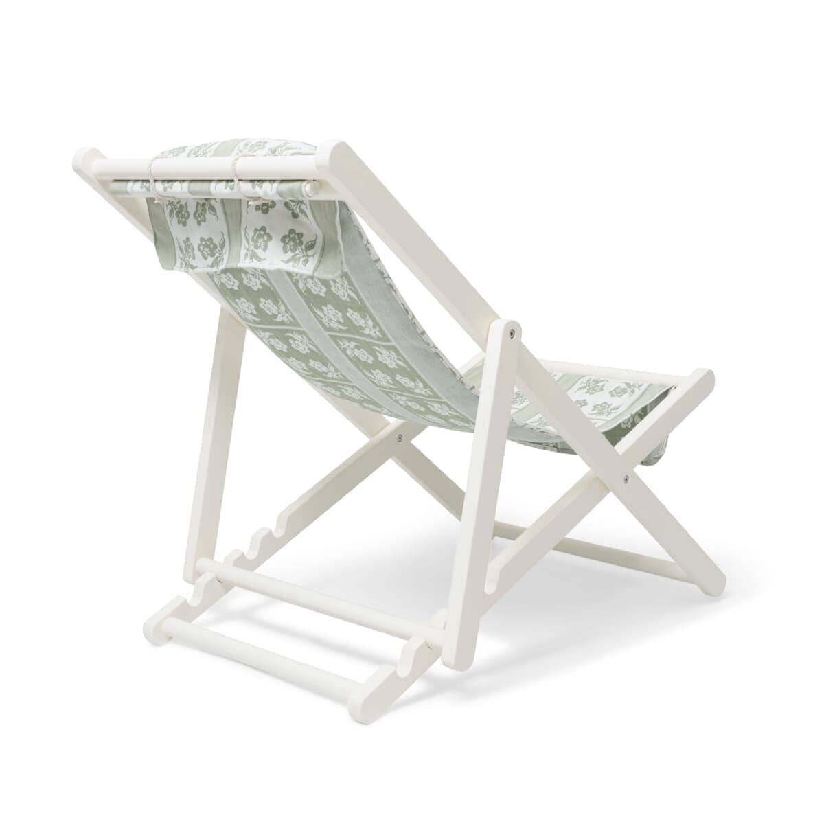 Studio image of jacquard sling chair