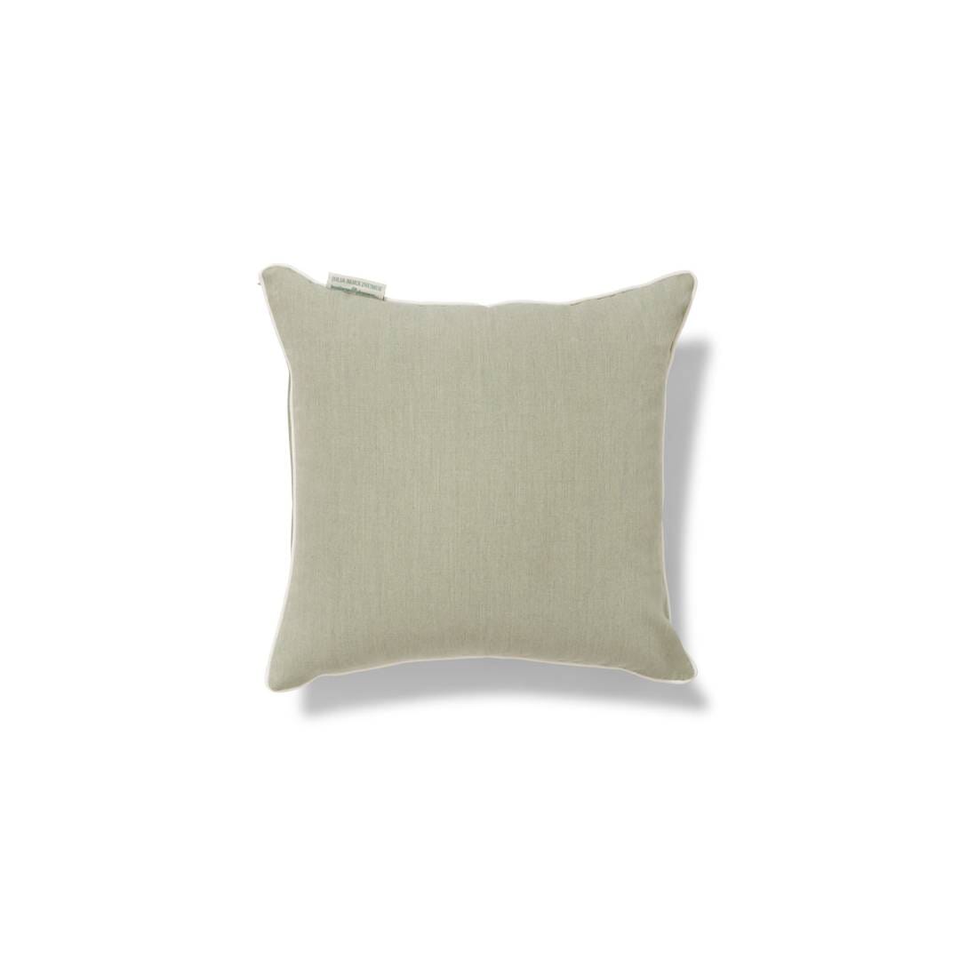 Studio image of green small square pillow