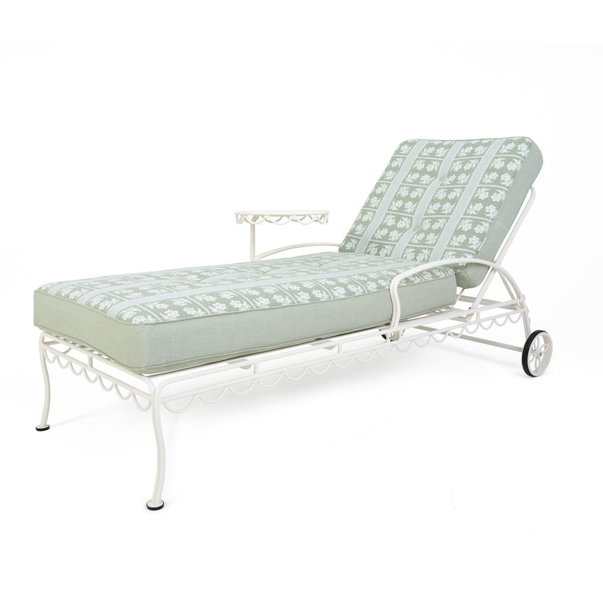 Studio image of sun lounger with cushion