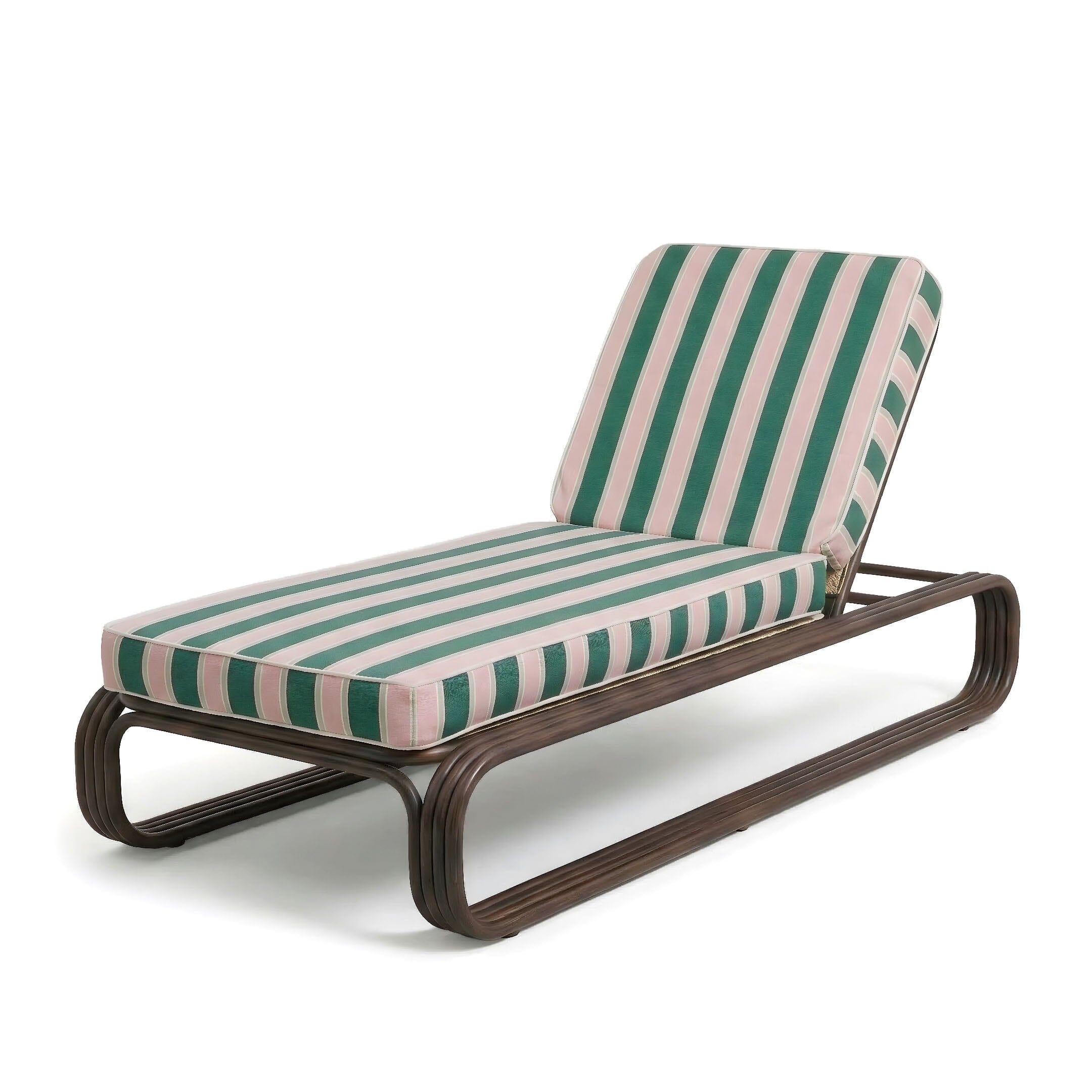 Product image of Contini Sun Lounger Contini Sun Lounger Kit Business & Pleasure Co. Bistro Green Stripe Merlot 