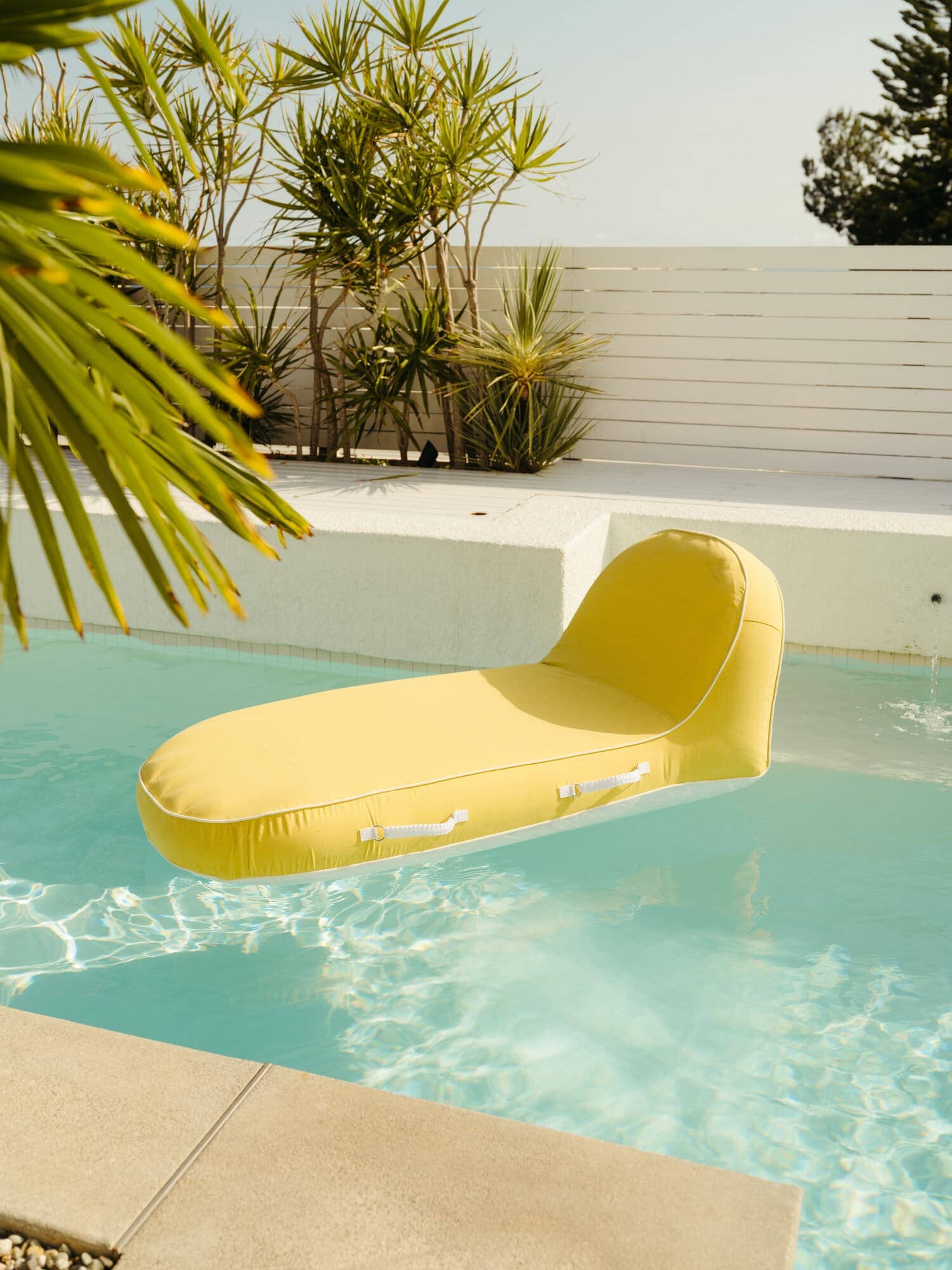 Riviera mimosa pool lounger in the pool