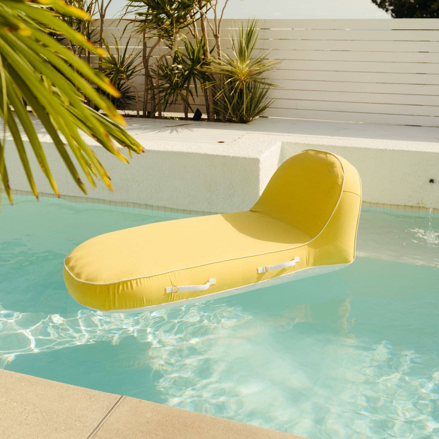 Riviera mimosa pool lounger in the pool