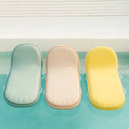 Pool loungers in the pool