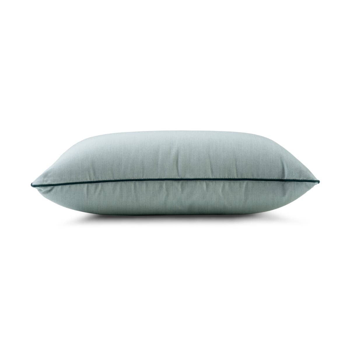 Studio image of riviera green rectangle throw pillow