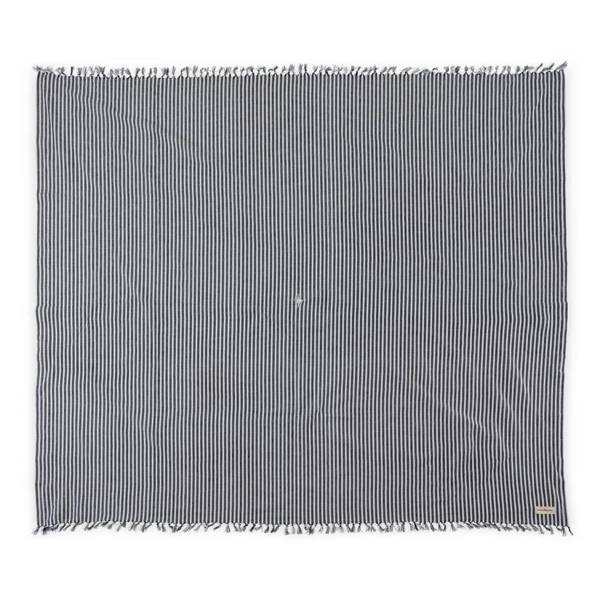 Studio image of navy tablecloth