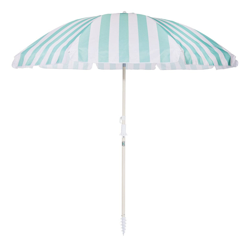 The Manana Umbrella Last Mango Green Stripe – Business & Pleasure Co