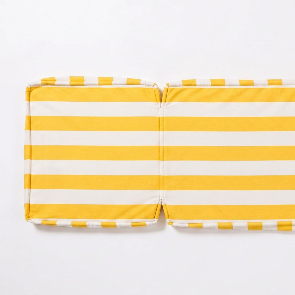 The Sun Lounger Slip Cover - Crew Mimosa Yellow Stripe Sun Lounger Slip Cover Business & Pleasure Co. 
