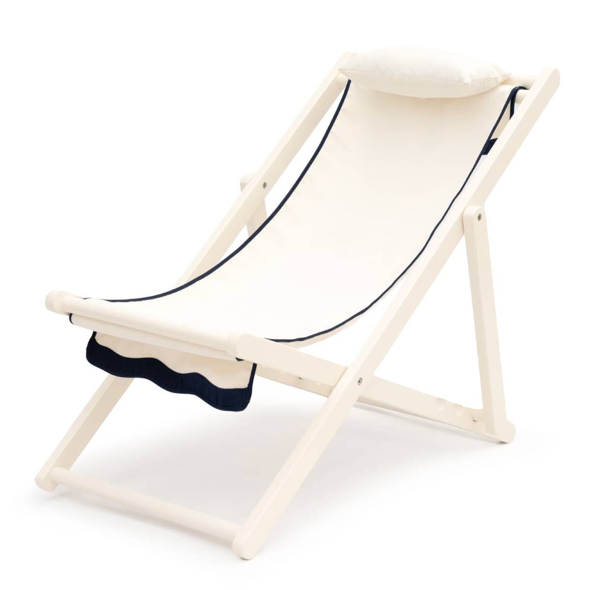 studio image of riviera white sling chair