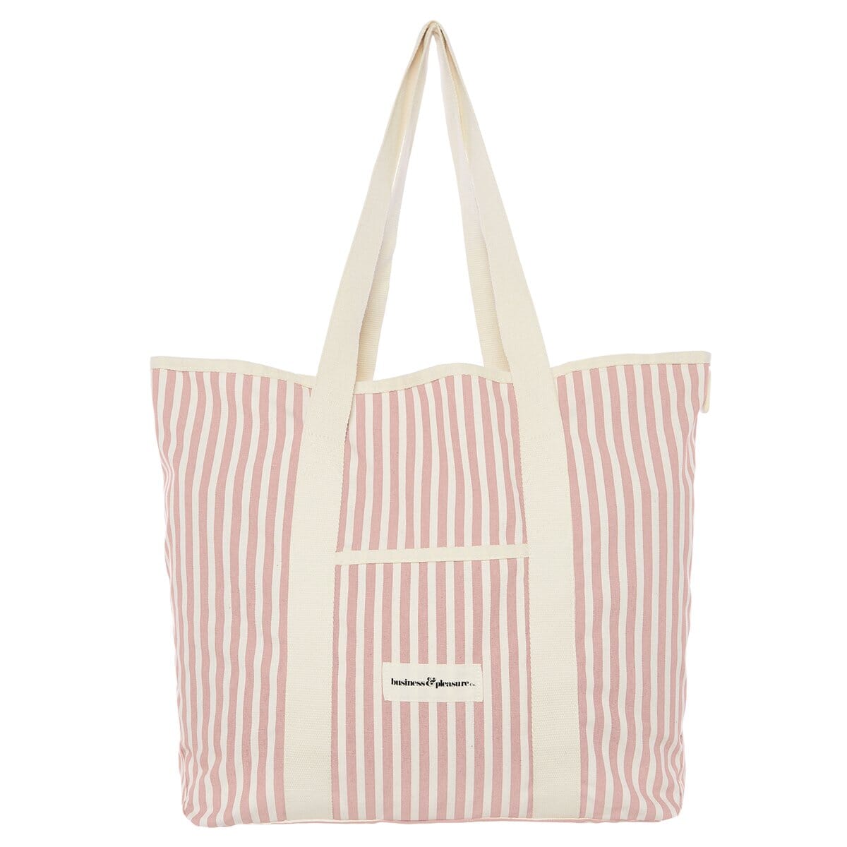 The Beach Bag - Lauren's Pink Stripe - Business & Pleasure Co