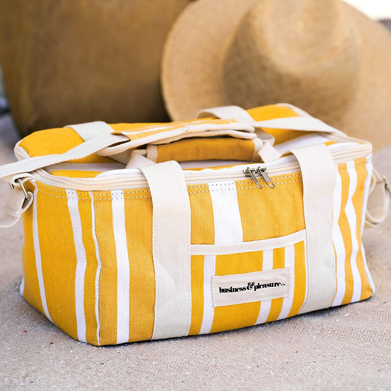 The Holiday Cooler Bag - FFF Yellow Stripe