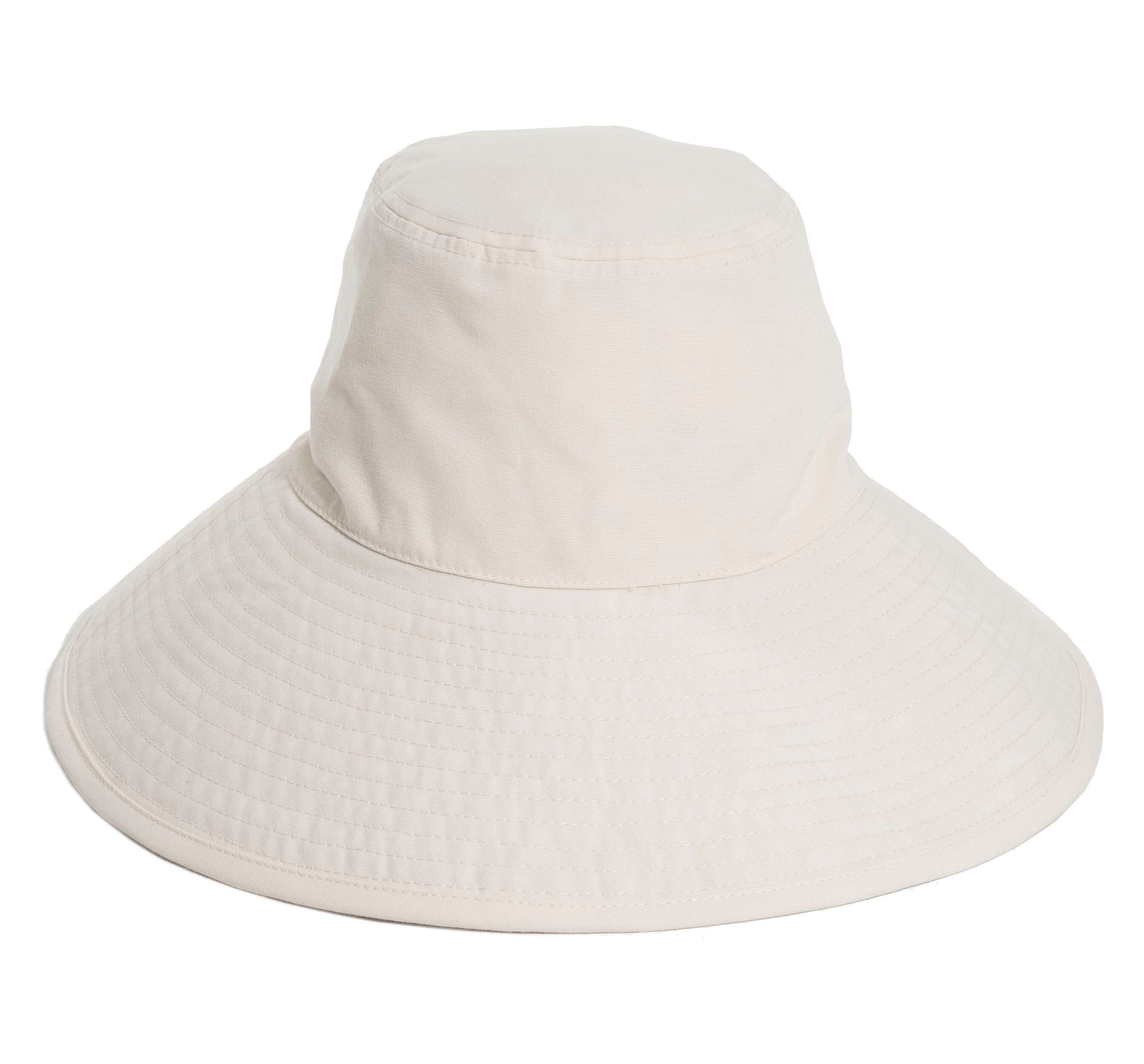The Wide Brim Hat - Antique White