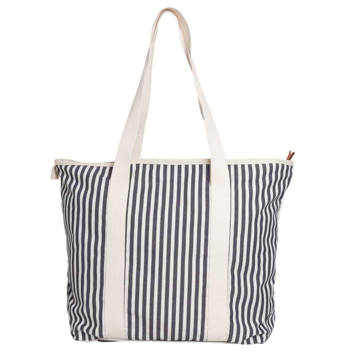 The Beach Bag - Lauren's Navy Stripe Beach Bag Business & Pleasure Co 