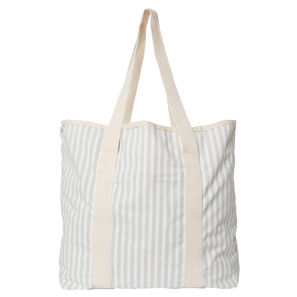 The Beach Bag - Lauren's Sage Stripe Beach Bag Business & Pleasure Co 