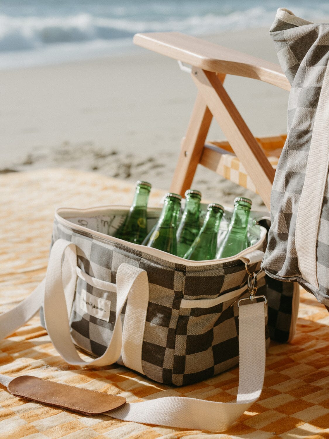 The Premium Cooler Bag - Vintage Green Check Premium Cooler Business & Pleasure Co 