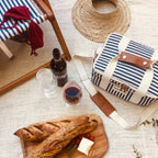 The Premium Cooler Bag - Lauren's Navy Stripe Premium Cooler Business & Pleasure Co 
