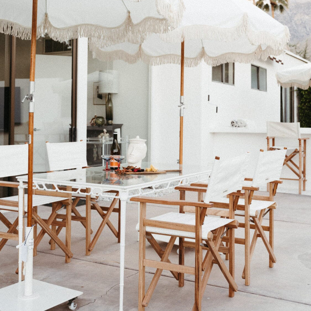 The Directors Chair - Table Height - Antique White Director Chair Business & Pleasure Co 