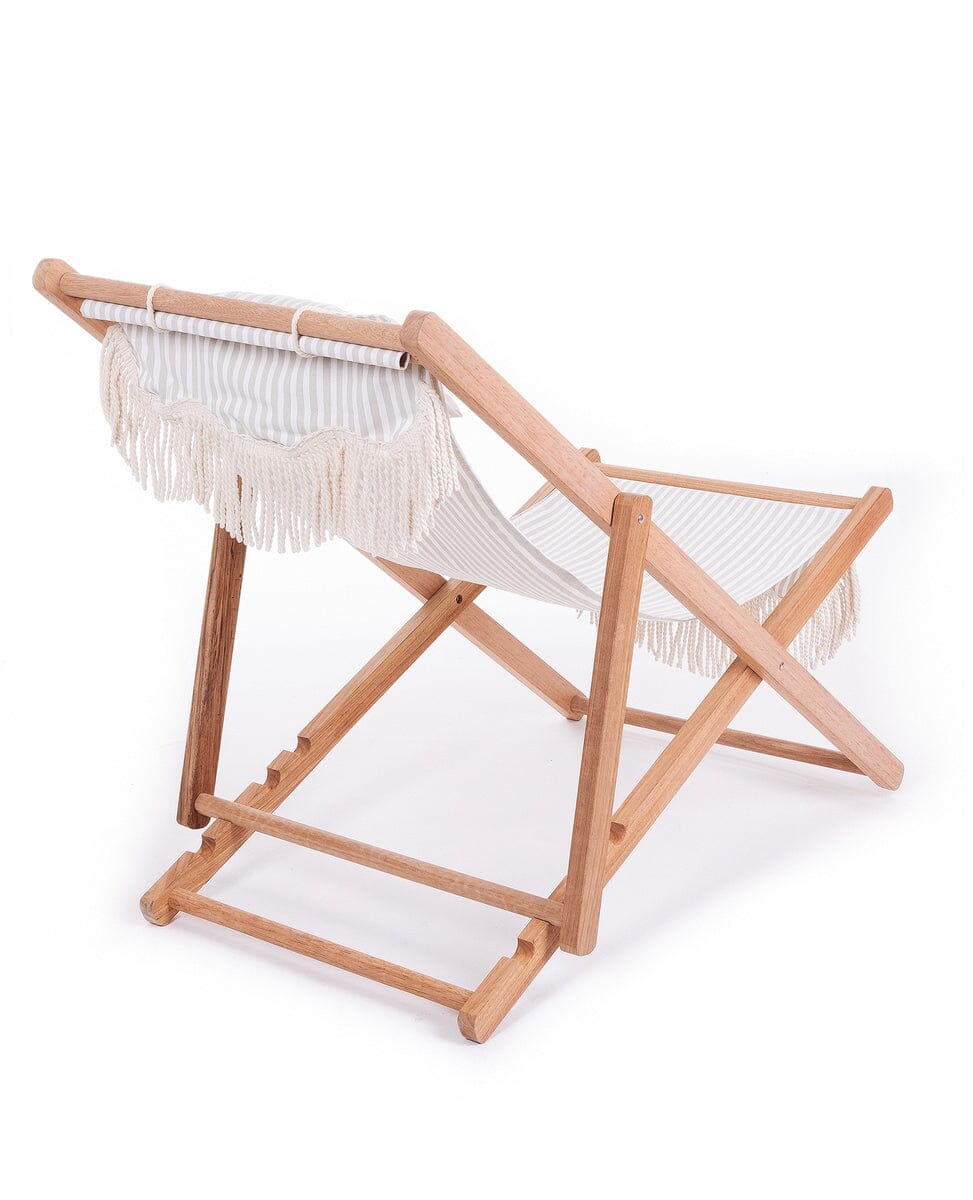 The Sling Chair - Lauren's Sage Stripe Sling Chair Business & Pleasure Co 