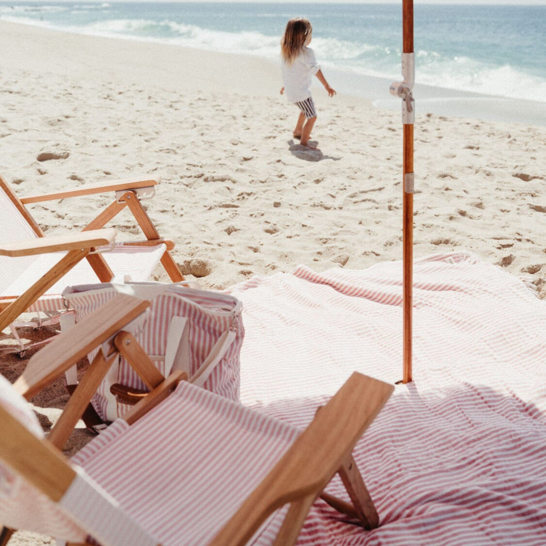 The Tommy Chair - Lauren's Pink Stripe Tommy Chair Business & Pleasure Co 