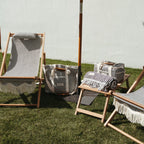 The Sling Chair - Lauren's Navy Stripe Sling Chair Business & Pleasure Co 