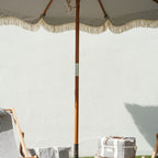 The Market Umbrella - Lauren's Navy Stripe Market Umbrella Business & Pleasure Co 