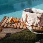 The Premium Cooler Bag - Lauren's Pink Stripe Premium Cooler Business & Pleasure Co 