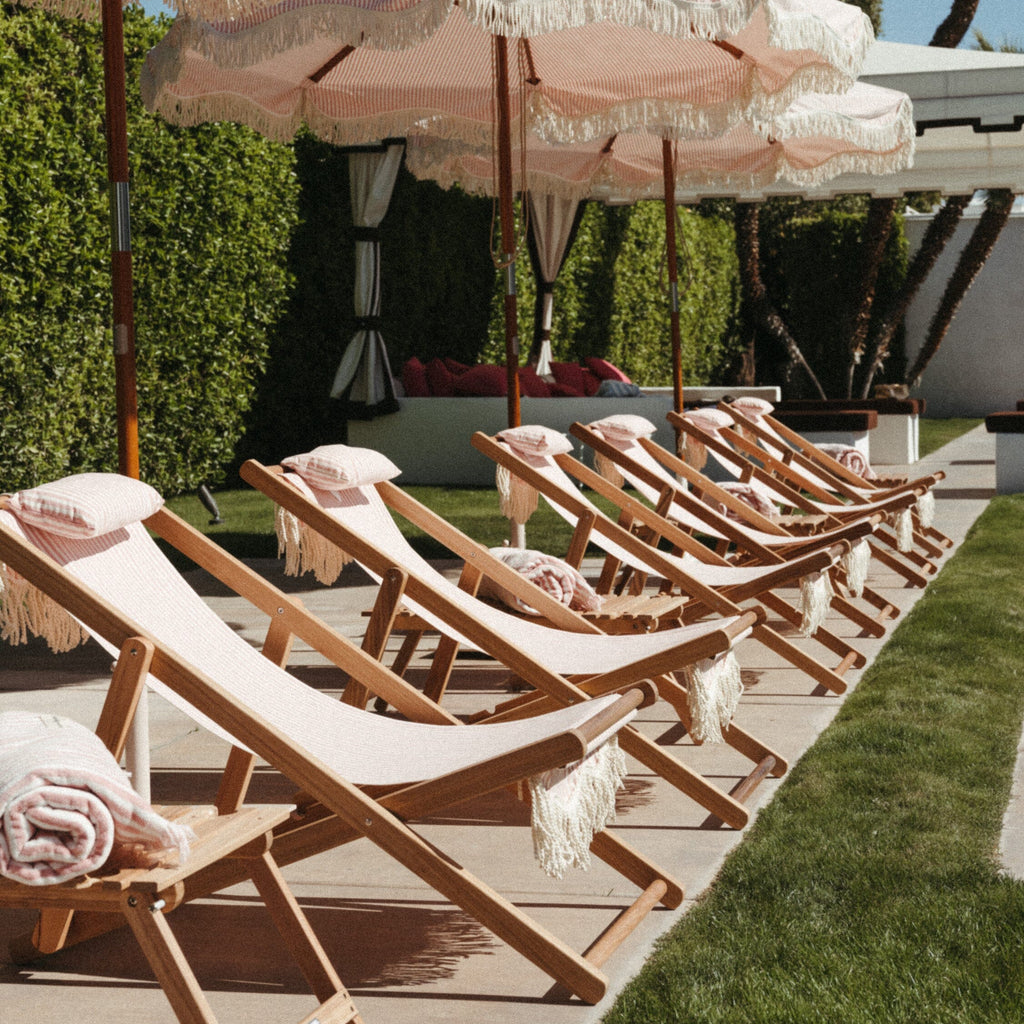 The Sling Chair - Lauren's Pink Stripe Sling Chair Business & Pleasure Co 