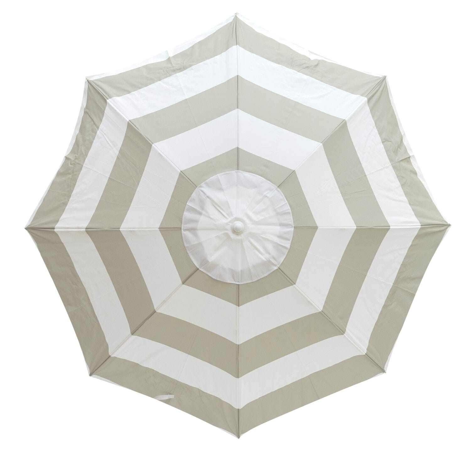 The Family Beach Umbrella - Sage Capri Stripe