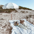 The Holiday Beach Umbrella - Antique White Holiday Beach Umbrella Business & Pleasure Co 