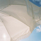 The Holiday Beach Umbrella - Antique White Holiday Beach Umbrella Business & Pleasure Co 