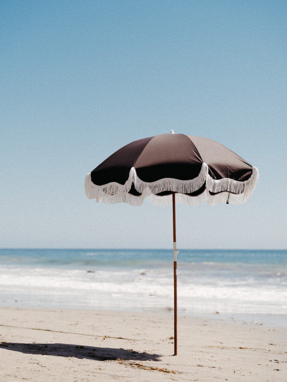 The Holiday Beach Umbrella - Vintage Black Holiday Beach Umbrella Business & Pleasure Co 