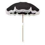 The Holiday Beach Umbrella - Vintage Black Holiday Beach Umbrella Business & Pleasure Co 