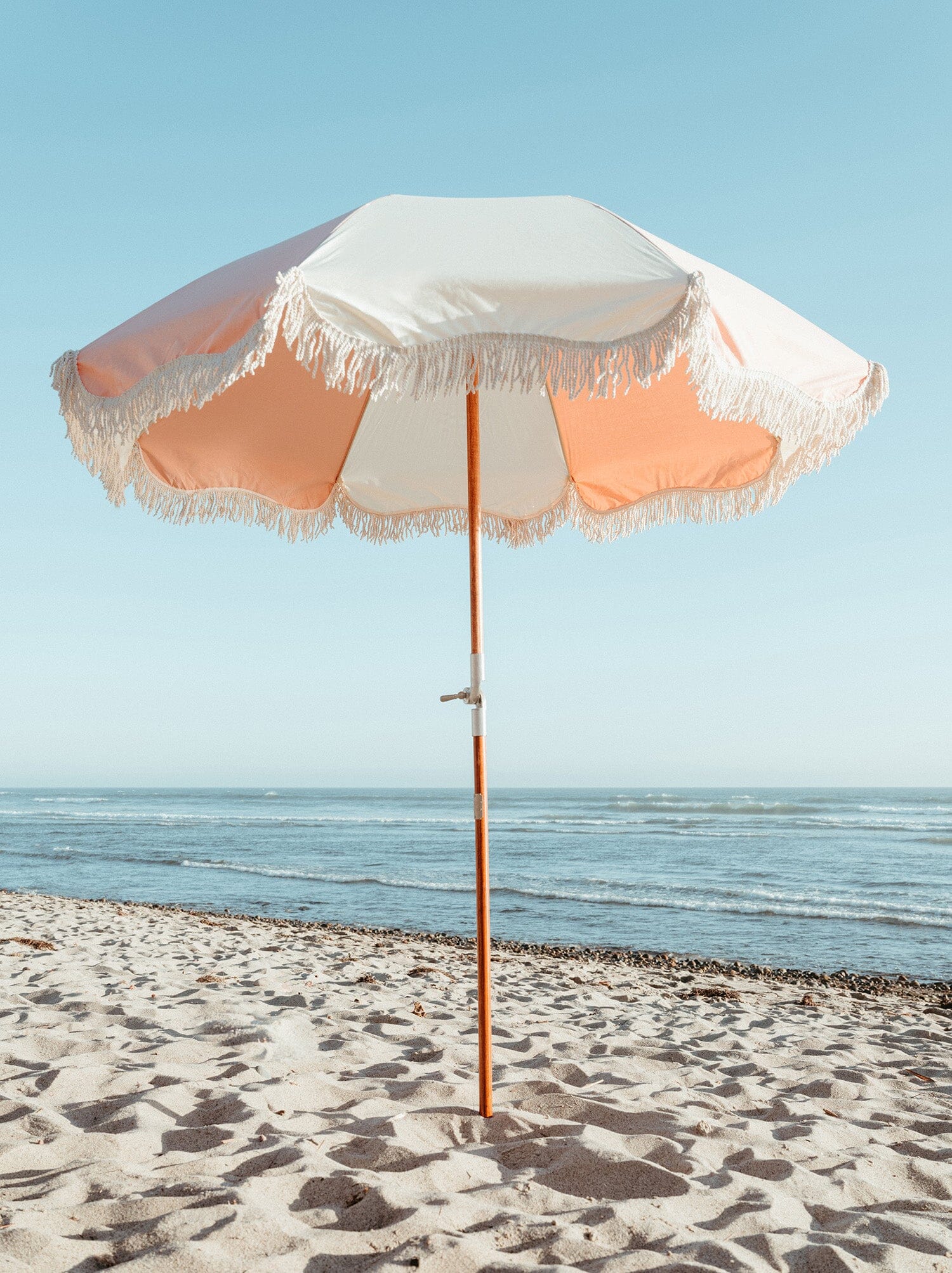 The Premium Beach Umbrella - 70's Panel Pink