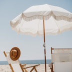 The Premium Beach Umbrella - Antique White Premium Beach Umbrella Business & Pleasure Co 