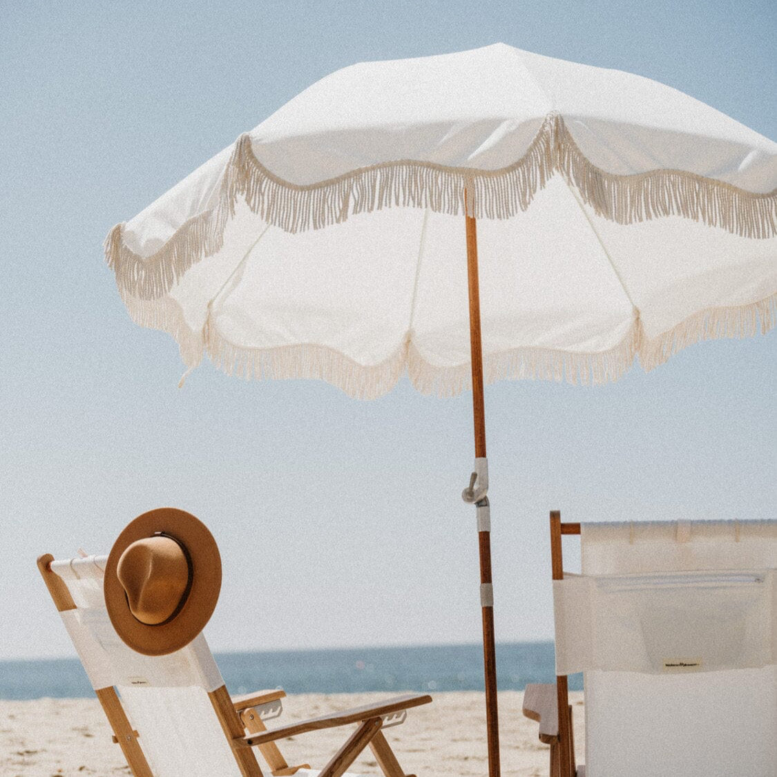 The Premium Beach Umbrella - Antique White Premium Beach Umbrella Business & Pleasure Co 
