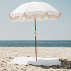The Premium Beach Umbrella - Antique White Premium Beach Umbrella Business & Pleasure Co 