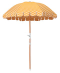 The Premium Beach Umbrella - Vintage Gold Check Premium Beach Umbrella Business & Pleasure Co 