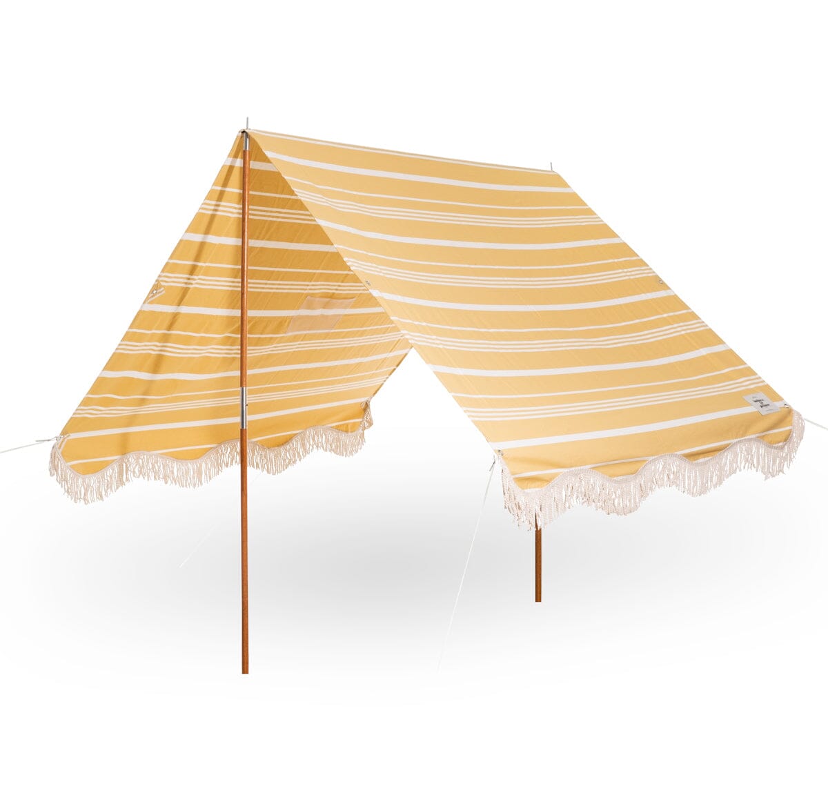 The Premium Beach Tent - Vintage Yellow Stripe - Business & Pleasure Co