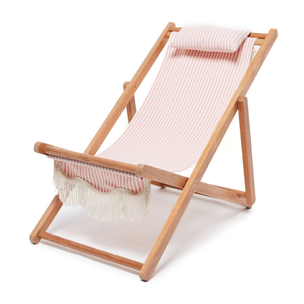 Pink Striped Sling Chair | Business & Pleasure Co.