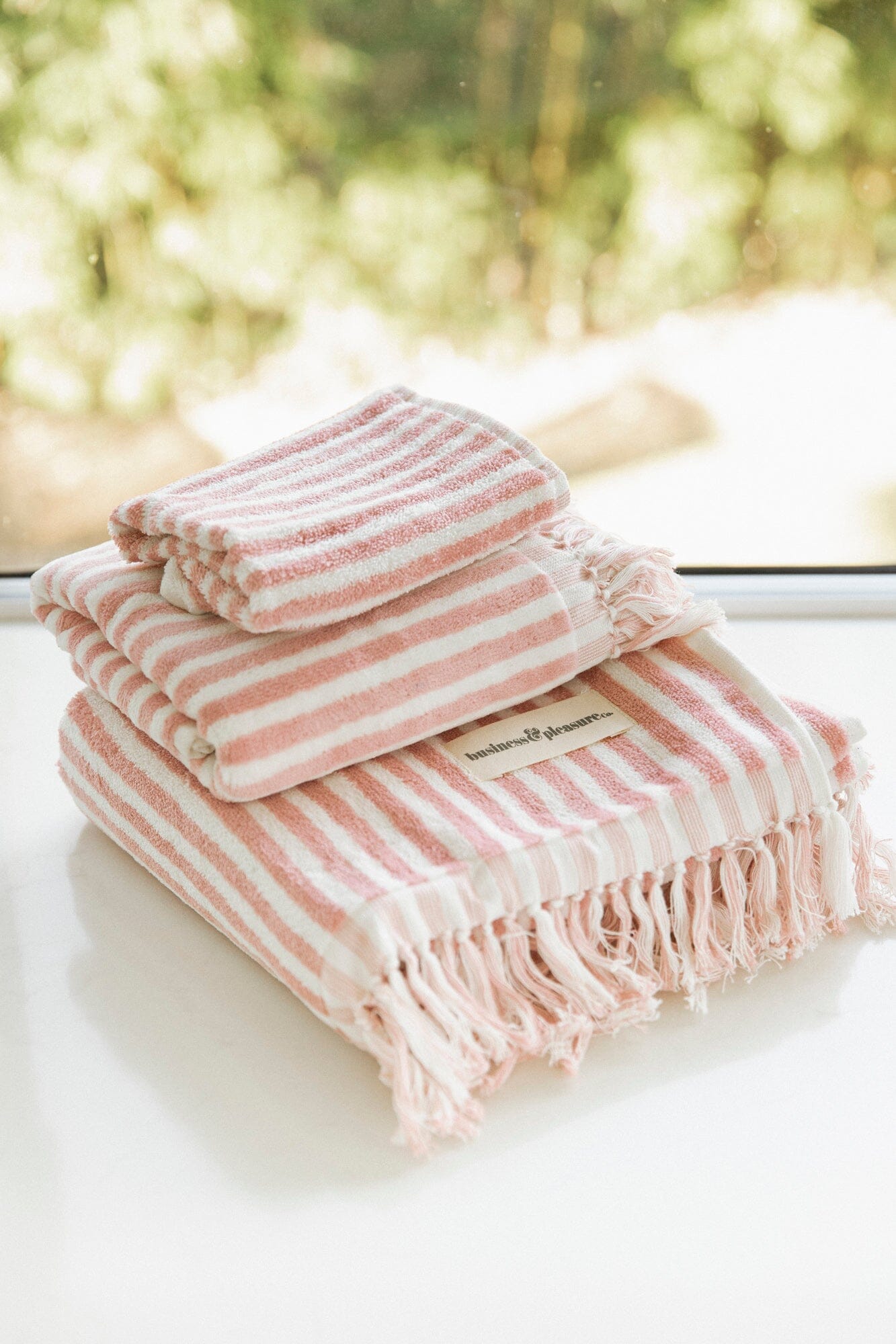 The Bath Set - Lauren's Pink Stripe