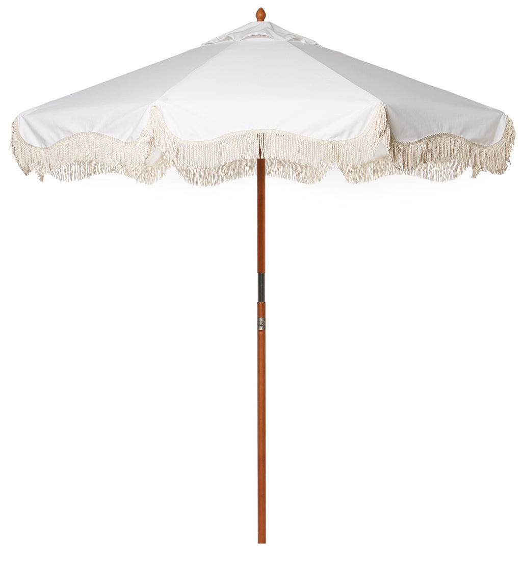 The Market Umbrella - Antique White Market Umbrella Business & Pleasure Co 