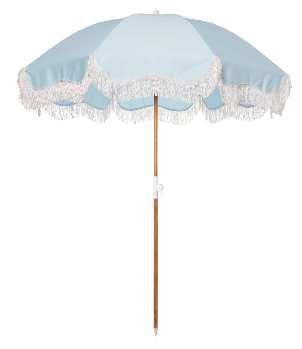 The Holiday Beach Umbrella - Santorini Blue Holiday Beach Umbrella Business & Pleasure Co 